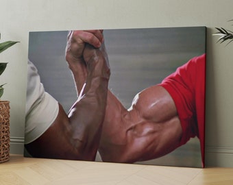 Predator Movie Handshake | Canvas Wall Art | Iconic Posters Prints Paintings Photos Home Decor