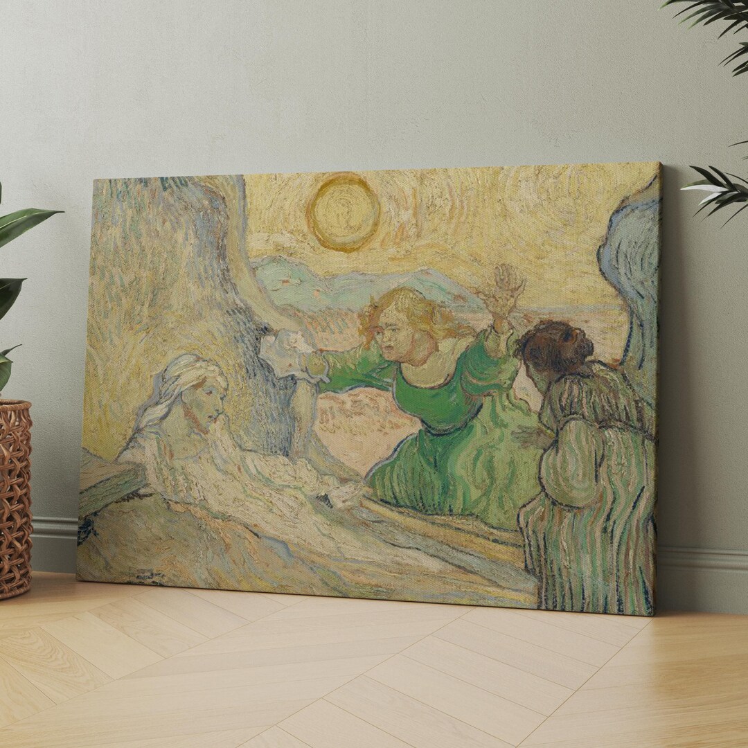 The Raising of Lazarus (1890) by Vincent Van Gogh | Canvas Wall Art ...