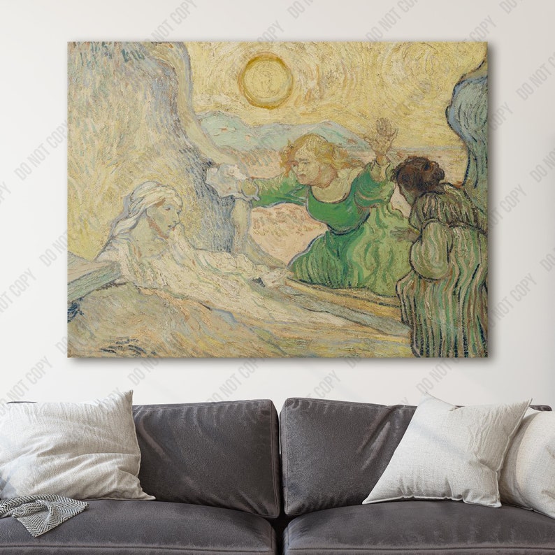 The Raising of Lazarus (1890) by Vincent Van Gogh | Canvas Wall Art ...