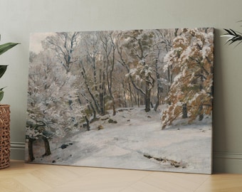 Snowy Forest | Canvas Wall Art | Iconic Posters Prints Paintings Photos Home Decor