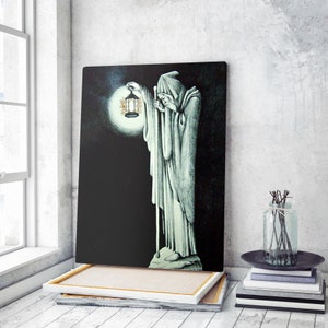 Led Zeppelin Man With Lantern Canvas Wall Art Print | Iconic Posters Prints Paintings Photos Home Decor