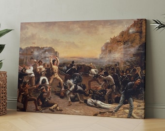 The Fall of the Alamo | Canvas Wall Art | Iconic Posters Prints Paintings Photos Home Decor