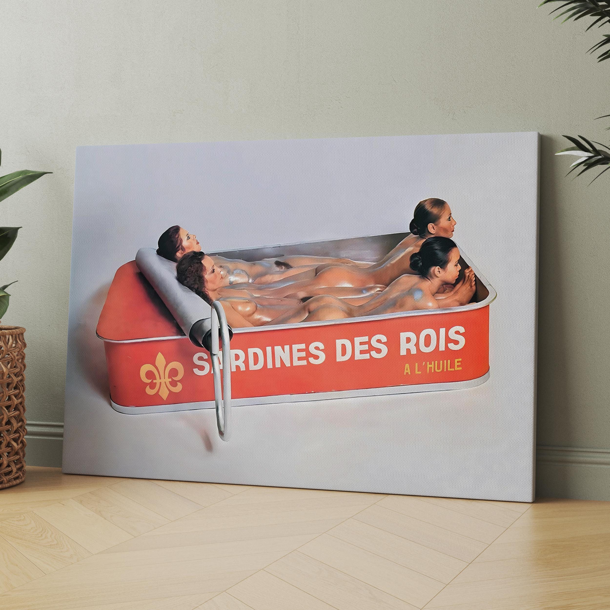 Sardines of the Kings | Sardines des Rois a l'Huile | Canvas Wall Art Print | Iconic Posters Prints Paintings Photos Home Decor
