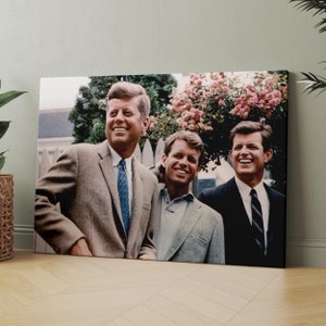 The Kennedy in Brothers 1960 | Canvas Wall Art | Iconic Posters Prints Paintings Photos Home Decor