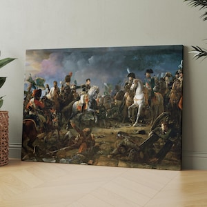 Napoleon Bonaparte, Battle of Austerlitz 1805 | Canvas Wall Art | Iconic Posters Prints Paintings Photos Home Decor