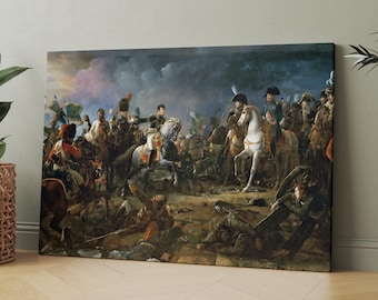 Napoleon Bonaparte, Battle of Austerlitz 1805 | Canvas Wall Art | Iconic Posters Prints Paintings Photos Home Decor