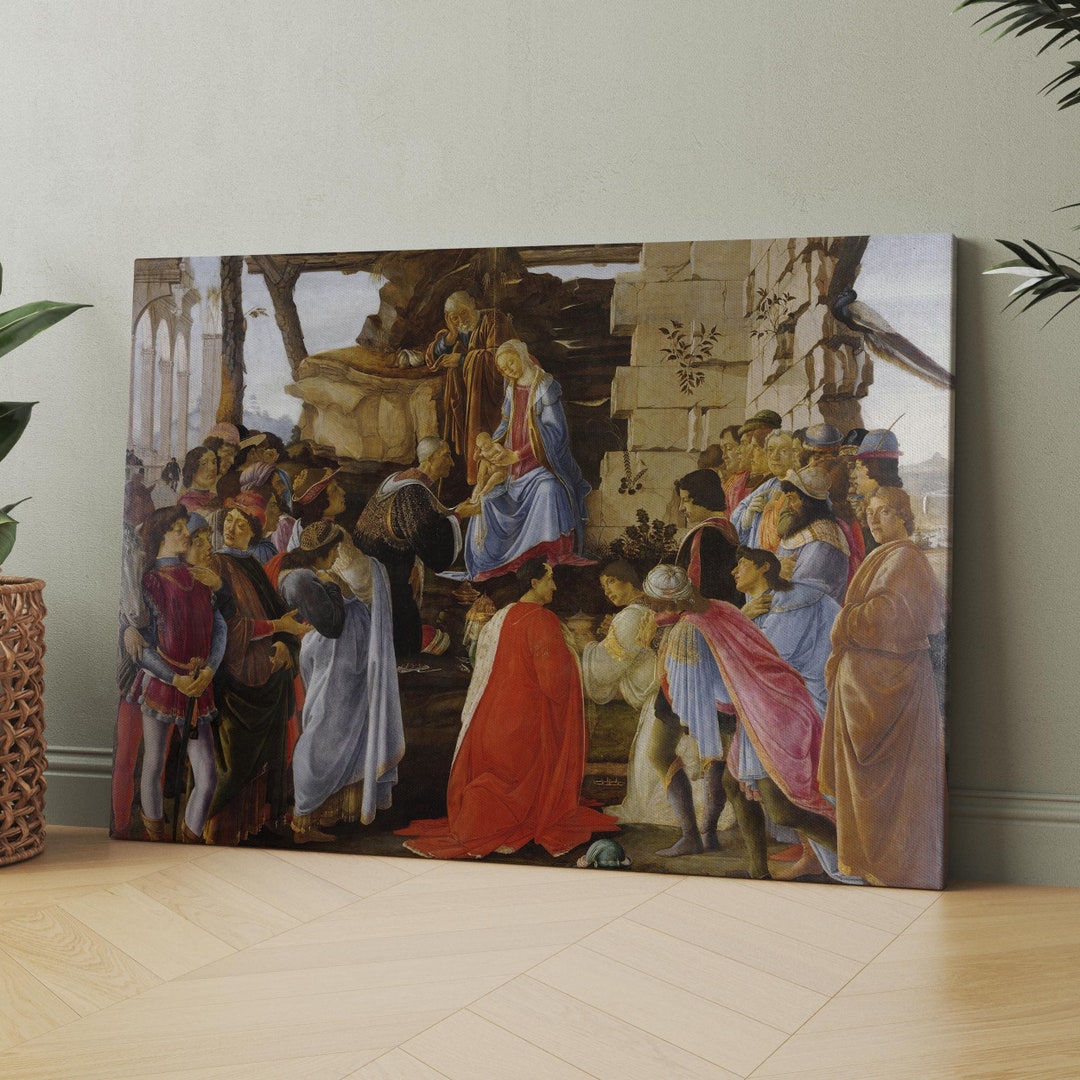 The Adoration of the Magi by Sandro Botticelli Canvas Wall Art Print ...