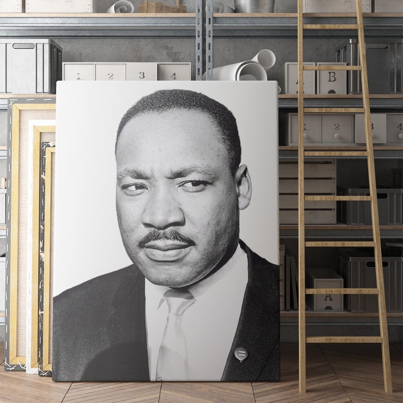 Martin Luther King Jr Portrait | Canvas Wall Art | Iconic Posters ...