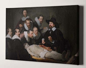 The Anatomy Lesson of Dr. Nicolaes Tulp by Rembrandt | Canvas Wall