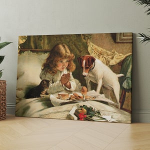 Suspense 1894 by Charles Burton Barber Canvas Wall Art Print | Iconic Posters Prints Paintings Photos Home Decor