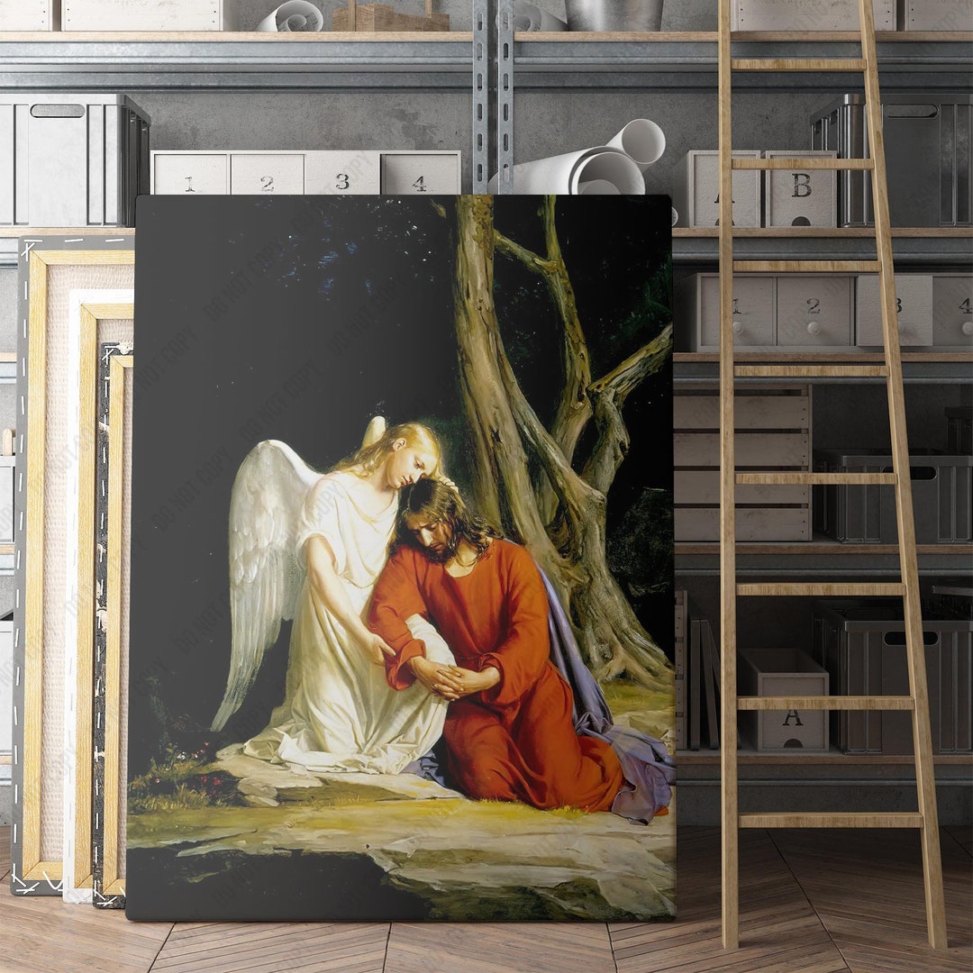 Christ in the Garden of Gethsemane Canvas Wall Art Print | Iconic ...