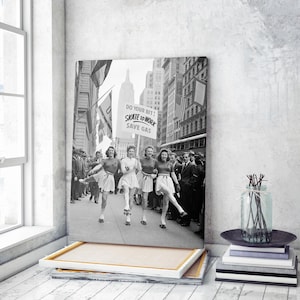 Do Your Bit, Skate To Work, Save Gas - 1940s World War Two | Canvas Wall Art Print | Iconic Posters Prints Paintings Photos Home Decor