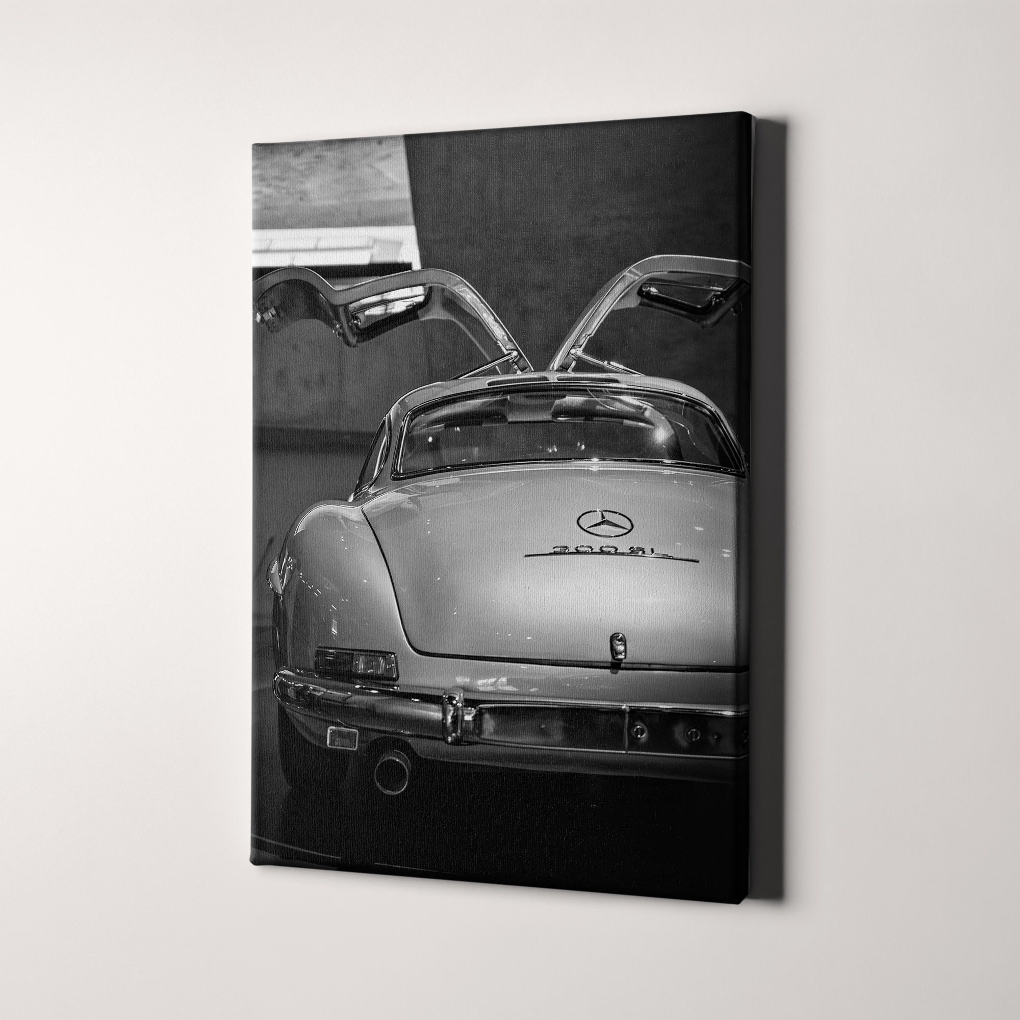 Mercedes Benz 300 SL Wing Doors | Canvas Wall Art Print | Iconic ...