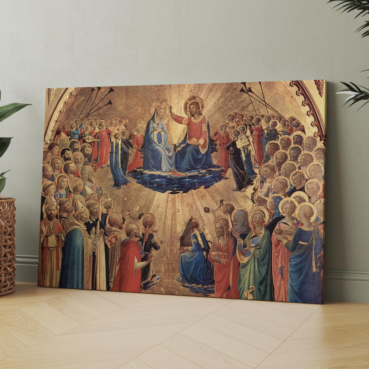 Coronation of the Virgin by Fra Angelico Canvas Wall Art Print | Iconic Posters Prints Paintings Photos Home Decor