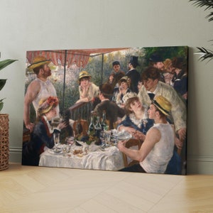 Sunset (1879-1881) by Pierre-Auguste Renoir | Canvas Wall Art Print | Iconic Posters Prints Paintings Photos Home Decor