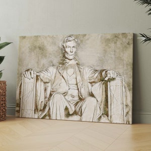 Abraham Lincoln | Canvas Wall Art | Iconic Posters Prints Paintings Photos Home Decor