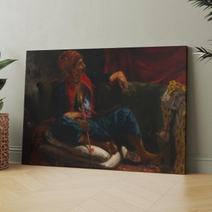 The Smoker by Eugène Delacroix | Canvas Wall Art Print | Iconic Posters Prints Paintings Photos Home Decor