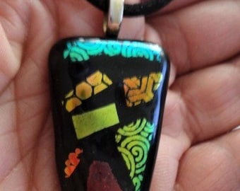 Fused Glass Pendant (One of a Kind)