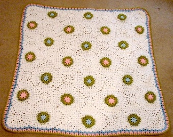 Hand CROCHET BABY AFGHAN -