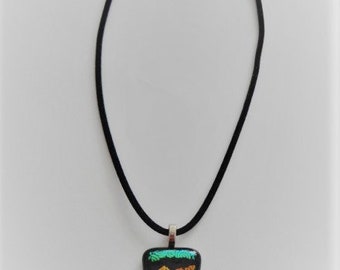 Fused Glass Pendant (One of a Kind)