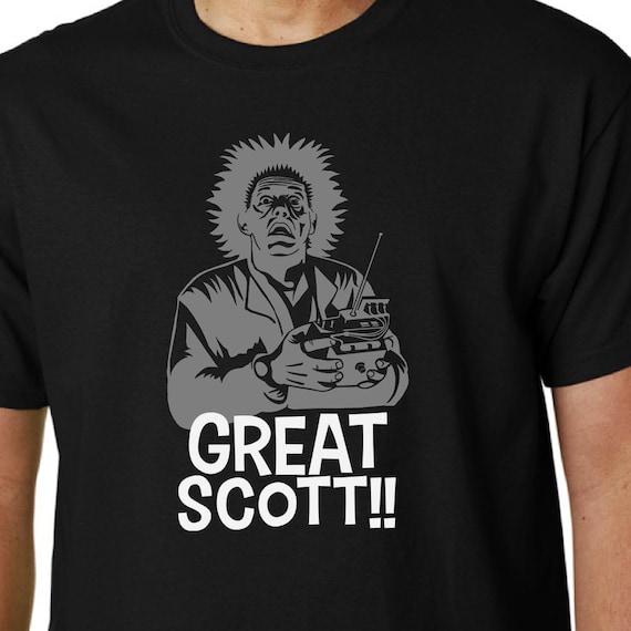 Great Scott!! t-shirt BACK to the FUTURE // Doc Emmett Brown Marty McFly  Film Funny Zemeckis DeLorean Biff