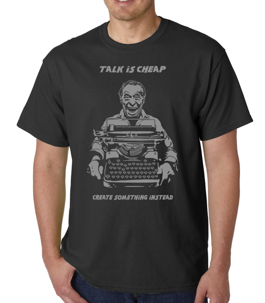 Maglietta Bukowski T-shirt Uomo Con Citazione Charles Bukowski - Cotone