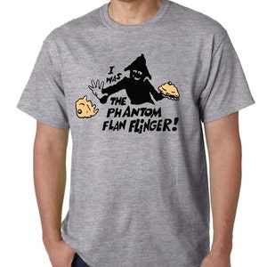 T-Shirt Retro TISWAS Phantom Pie Flinger | Maglia Bianca Uomo Anni 80 ITV