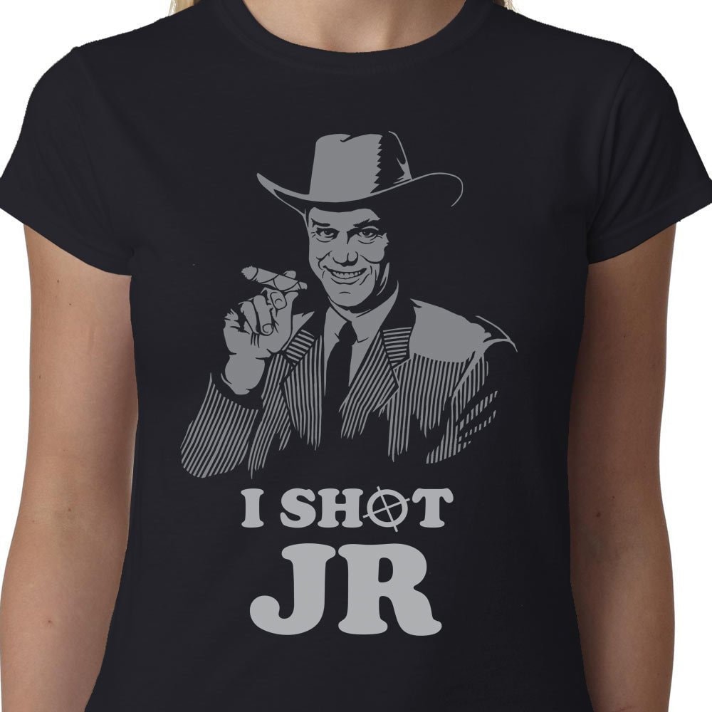 I Shot Jr T-Shirt Dallas Ewing Eighties 80'S Kult TV Craggy Lustiger