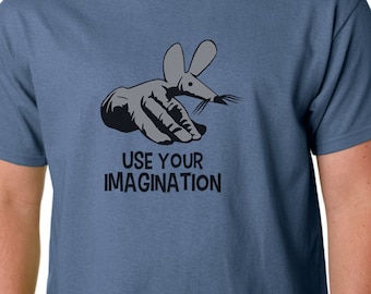 Finger Mouse Use Your Imagination t-shirt // Fingerbobs 70's 80's Kids Childrens TV