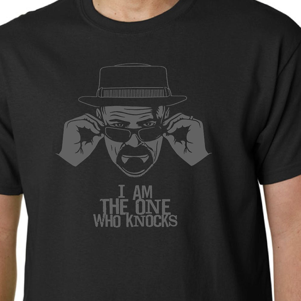 BREAKING BAD I AmThe One Who Knocks t-shirt // Walter White Heisenberg Walt Better Call Saul Pinkman Hank Schrader Fring Ehrmantraut