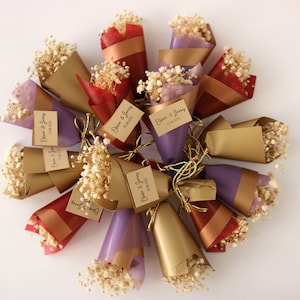 Bomboniere magnetiche per gli ospiti, mini bouquet misti, bomboniere per baby shower, bomboniere per matrimoni in giardino, bomboniere magnetiche, bomboniere personalizzate, bomboniere floreali