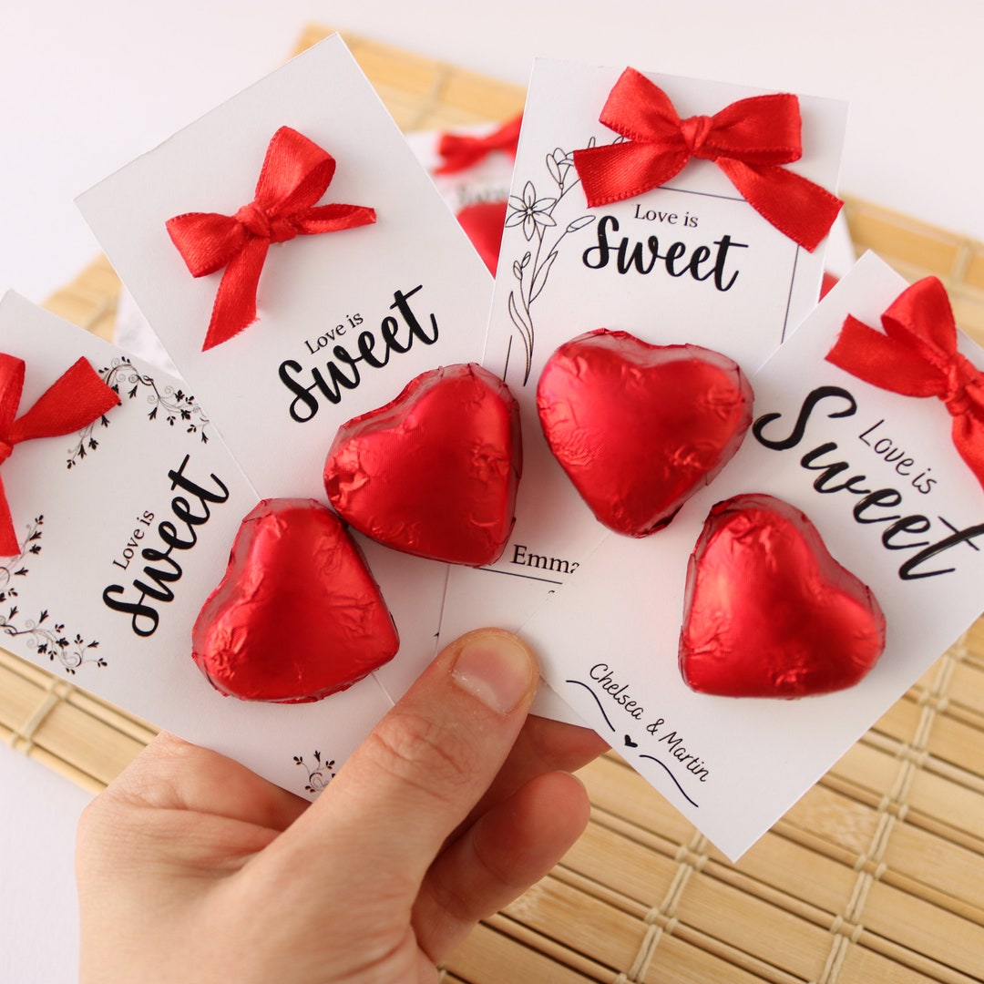Chocolate Heart Wedding Gift, Love is Sweet, Bulk Wedding Gift for ...