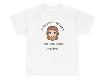 Then Chuck Norris Took Over T-Shirt | Retro Chuck Norris Illustration Tee