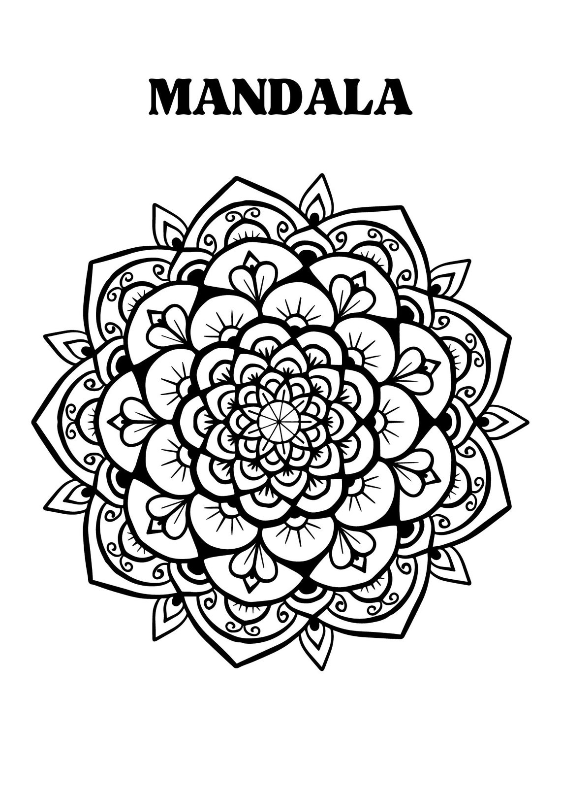  10 Mandala Templates to Color In, Digital - Etsy Bildidee 