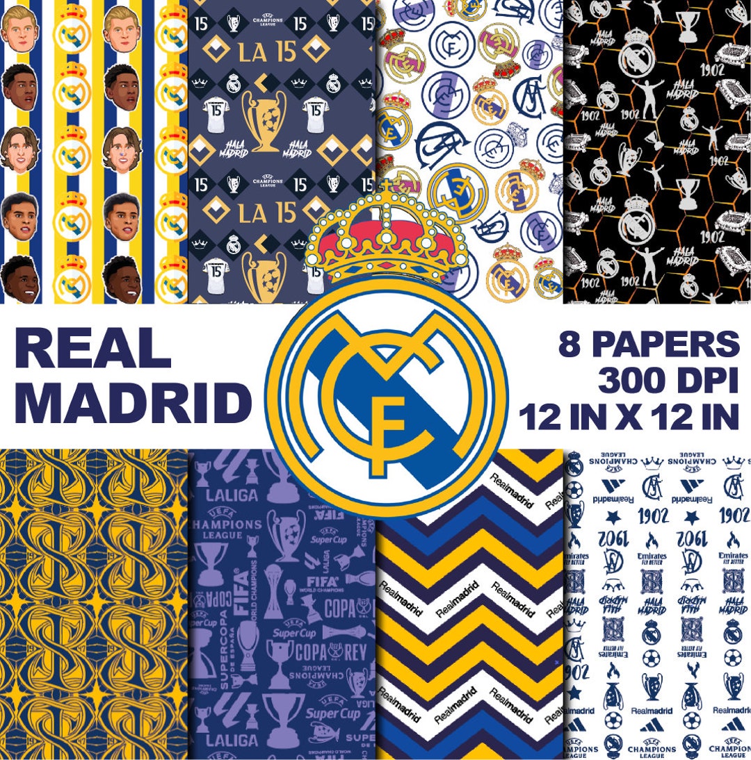 real-madrid-digital-paper-bundle-wrapping-paper-pack-patterns-sports-soccer-designs-printable-real-madrid-real-madrid-digital-prints-etsy