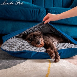 Snuggly bedding, Pet Pillowcase ONLY, Bed Cave for dogs, , Warm Covered Dog Bed, Cave Pet Bed, Dog Burrow Bed, Gift for pet, Dog Den Bed