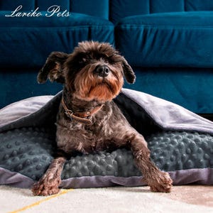 Premium Snuggly bedding, Pet Pillowcase ONLY, Bed Cave for dogs, Warm Covered Dog Bed, Cave Pet Bed, Dog Burrow Bed, Gift for pet, Dog Bed