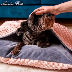 Snuggly bedding, Pet Pillowcase ONLY, Dog Cave Bed, Warm Covered Dog Bed, Cave Pet Bed, Dog Burrow Bed, Gift for pet, Dog Den Bed