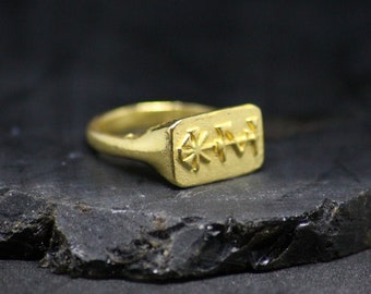 Signet Ring of Inanna | Ishtar | Astarte | Venus | Sumerian jewelry | Assyrian jewelry | Babylonian jewelry | Inanna gold ring