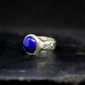 Archangel ring | Lapis lazuli ring | Angels | Angel | Gnostic | Golden Dawn | Rosicrucian | Occult jewelry
