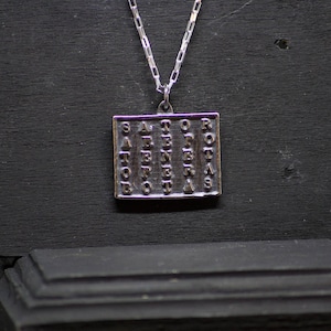 Sator Square | Magic Square | Occult Jewelry | Sator Pendant