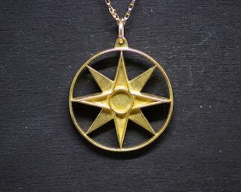 Star of Inanna | Star of Ishtar | Gold Vermeil Star of Inanna | Gold Star of Ishtar | Sumerian Assyrian Jewelry | Babylonian Jewelry