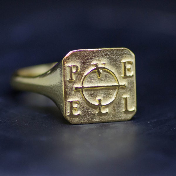 Enochian ring | Pele | John Dee | Edward Kelley | Enochian Watchtower | occult jewelry | Sigillum dei Aemeth