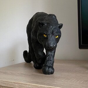 Schwarzer Panther Skulptur/Figur Bild 6