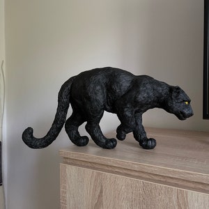 Schwarzer Panther Skulptur/Figur Bild 10