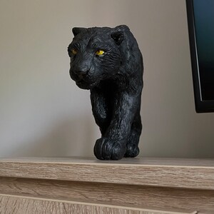 Schwarzer Panther Skulptur/Figur Bild 4