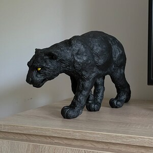 Schwarzer Panther Skulptur/Figur Bild 3