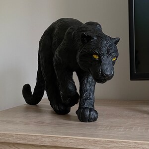 Schwarzer Panther Skulptur/Figur Bild 7