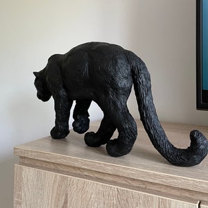 Schwarzer Panther Skulptur/Figur Bild 2