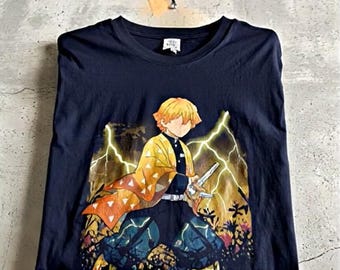 Demon slayer Zenitsu Tee , Anime Shirt Gift for Otaku Fans